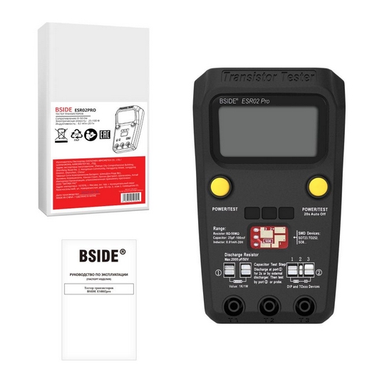Тестер транзисторов BSIDE ESR02pro Тестер транзисторов BSIDE ESR02pro