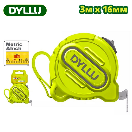 Рулетка 3 м х 16 мм DYLLU DTMT1210 Рулетка 3 м х 16 мм DYLLU DTMT1210