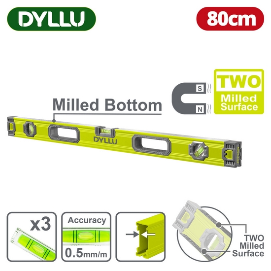 Уровень магнитный 800мм DYLLU DTSL3G80 Уровень магнитный 800мм DYLLU DTSL3G80