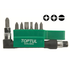 Набор бит 1/4" 30мм 8шт. TOPTUL