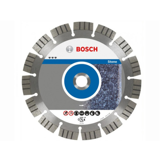 Алмазный круг 115х22 мм по камню сегмент. Turbo BEST FOR STONE BOSCH Алмазный круг 115х22 мм по камню сегмент. Turbo BEST FOR STONE BOSCH
