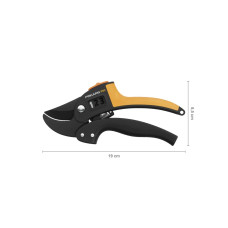 Секатор контактный FISKARS PowerStep с храповым механизмом