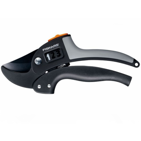 Секатор контактный FISKARS PowerStep с храповым механизмом Секатор контактный FISKARS PowerStep с храповым механизмом