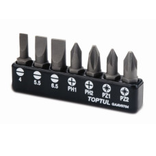 Набор бит "+", "-" 7шт. TOPTUL