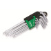 Набор ключей Torx T10-Т50 9шт с отверстием длинных TOPTUL Набор ключей Torx T10-Т50 9шт с отверстием длинных TOPTUL