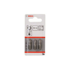 Насадка (бита) крестообразная PZ3 25 мм BOSCH Extra Hart (3 шт.)