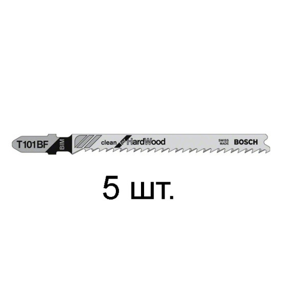 Пилка лобз. по дереву/ламинату T101BF (5 шт.) BOSCH Пилка лобз. по дереву/ламинату T101BF (5 шт.) BOSCH