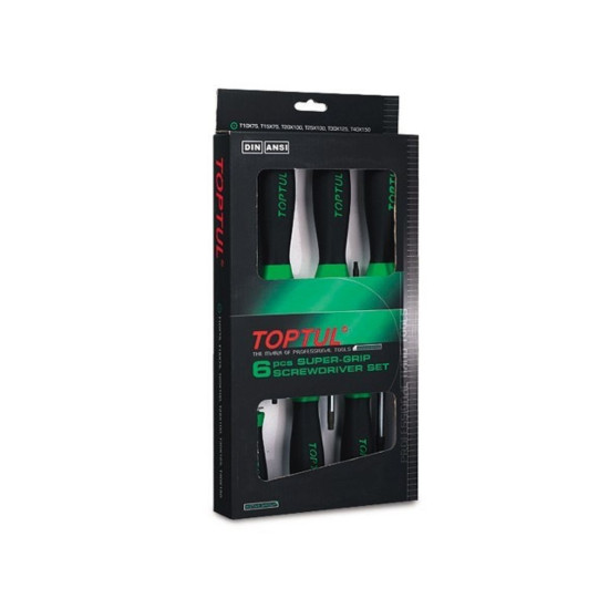 Набор отверток 6шт TORX (T10,15,20,25,30,40) TOPTUL Набор отверток 6шт TORX (T10,15,20,25,30,40) TOPTUL