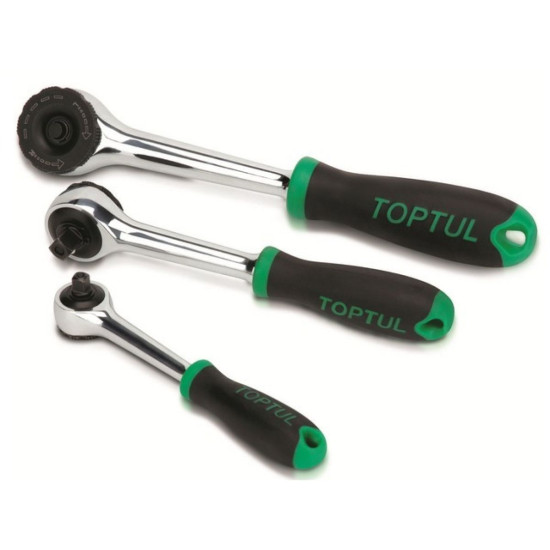 Трещотка 3/8" безредукторная 200мм TOPTUL Трещотка 3/8" безредукторная 200мм TOPTUL