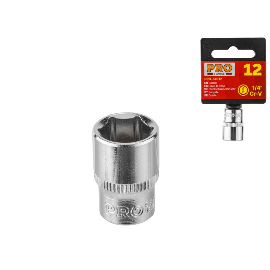 Головка 1/4" 12мм 6гр. PRO STARTUL (PRO-54012) Головка 1/4" 12мм 6гр. PRO STARTUL (PRO-54012)