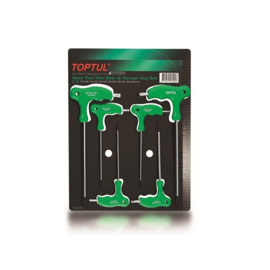 Набор ключей L-Type Torx T10-Т40 6шт TOPTUL Набор ключей L-Type Torx T10-Т40 6шт TOPTUL