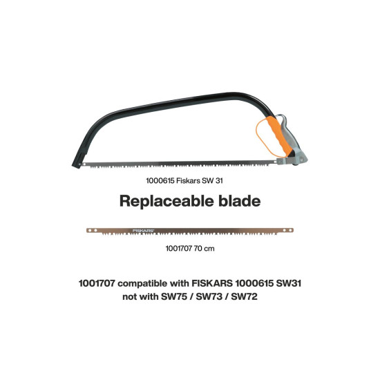 Лезвие запасное для лучковой пилы 24" FISKARS Лезвие запасное для лучковой пилы 24" FISKARS
