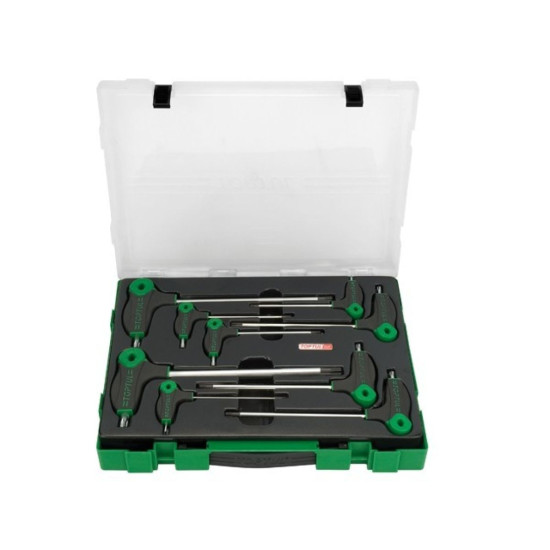 Набор ключей L-Type TORX 2-10мм 9шт в пласт.боксе TOPTUL Набор ключей L-Type TORX 2-10мм 9шт в пласт.боксе TOPTUL