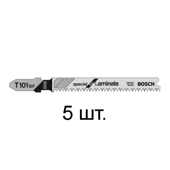 Пилка лобз. по дереву/ламинату T101BIF ( 5 шт.) BOSCH Пилка лобз. по дереву/ламинату T101BIF ( 5 шт.) BOSCH