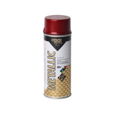 Лак на акриловой основе красный INRAL METALLIC SPRAY 400мл