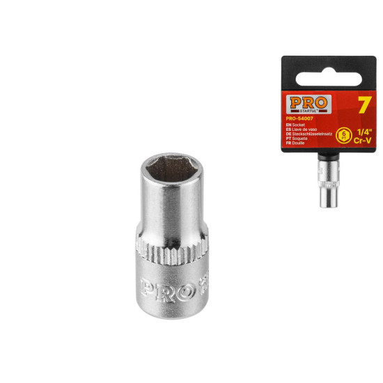 Головка 1/4" 9мм 6гр. PRO STARTUL (PRO-54009) Головка 1/4" 9мм 6гр. PRO STARTUL (PRO-54009)