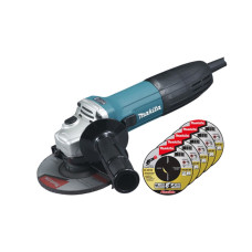 Одноручная углошлифмашина MAKITA GA 5030 X3 в кор. + 5 отрезных кругов