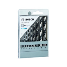 Набор сверл по мет. 10шт 1-10мм HSS PointTeQ