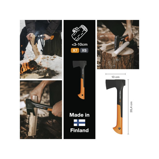 Топор универсальный X7 XS FISKARS Топор универсальный X7 XS FISKARS