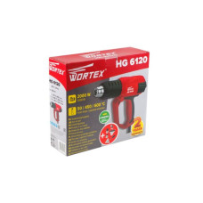 Термовоздуходувка WORTEX HG 6120 в кор. + набор сопл 2000 Вт, 3 режима., 50-600 °С