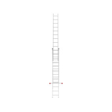 Лестница алюм. 3-х секц. 300/786/318см 3х12 ступ., 16,8кг PRO STARTUL (ST9942-12)