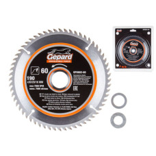 Диск пильный 190х30/20/16 мм 60 зуб. по дереву GEPARD