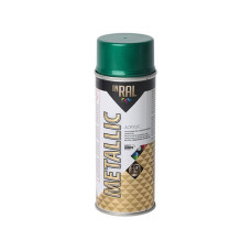 Лак на акриловой основе зеленый INRAL METALLIC SPRAY 400мл
