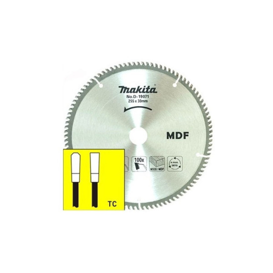 Диск пильный 255х30 мм 100 зуб. по дереву MDF MAKITA Диск пильный 255х30 мм 100 зуб. по дереву MDF MAKITA