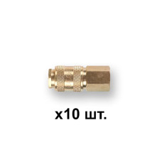 Соединение быстросъем. МАМА х внутр. резьба 1/4" (латунь) ECO (10 шт в уп.)