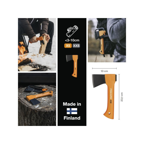 Топор туристический X5 XXS FISKARS Топор туристический X5 XXS FISKARS