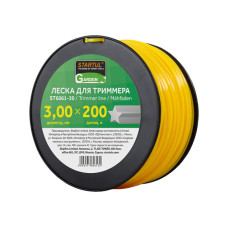 Леска ф 3.0 мм х 200 м "звездочка" STARTUL GARDEN