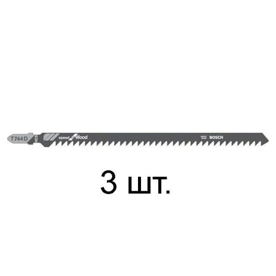 Пилка лобз. по дереву T744D (3 шт.) BOSCH Пилка лобз. по дереву T744D (3 шт.) BOSCH