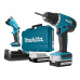 Аккум. дрель-шуруповерт MAKITA DF 347 DWLE в чем. + фонарь
