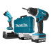 Аккум. дрель-шуруповерт MAKITA DF 347 DWLE в чем. + фонарь