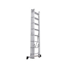 Лестница алюм. 3-х секц. 202/475/215см 3х8 ступ., 9,2кг PRO STARTUL (ST9944-08)