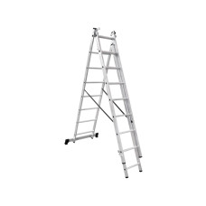 Лестница алюм. 3-х секц. 202/475/215см 3х8 ступ., 9,2кг PRO STARTUL (ST9944-08)