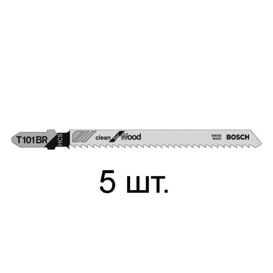Пилка лобз. по дереву T101BR (5 шт.) BOSCH Пилка лобз. по дереву T101BR (5 шт.) BOSCH