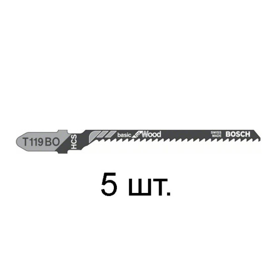 Пилка лобз. по дереву T119BO (5 шт.) BOSCH Пилка лобз. по дереву T119BO (5 шт.) BOSCH
