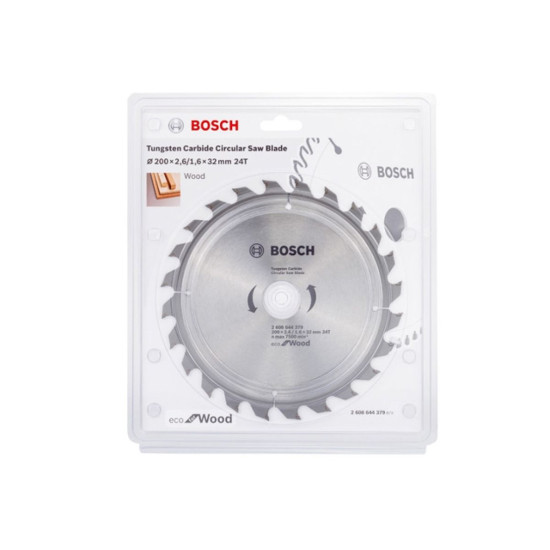 Диск пильный 200х32 мм 24 зуб. по дереву ECO WOOD BOSCH Диск пильный 200х32 мм 24 зуб. по дереву ECO WOOD BOSCH