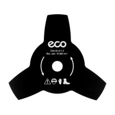 Нож для мотокосы 3 зуб. 255х1.4х25.4 мм ECO