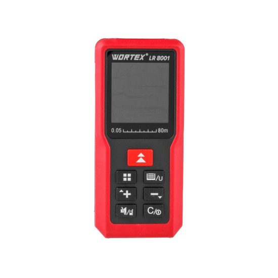 Дальномер лазерный WORTEX LR 8001 в кор., 0.05 - 80 м, +/- 2 мм/м Дальномер лазерный WORTEX LR 8001 в кор., 0.05 - 80 м, +/- 2 мм/м