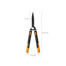 Ножницы для живой изгороди телескопические  SmatrF FISKARS