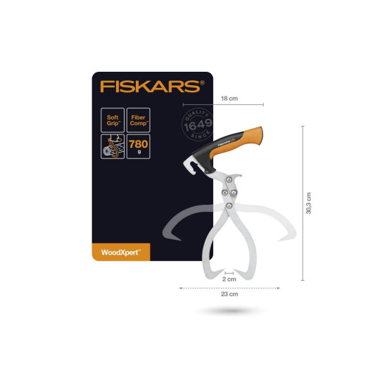Захватные клещи для бревен WoodXpert FISKARS Захватные клещи для бревен WoodXpert FISKARS