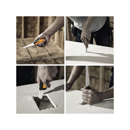 Пила зубчатая с ножнами PowerTooth 8 зубьев на дюйм FISKARS Пила зубчатая с ножнами PowerTooth 8 зубьев на дюйм FISKARS