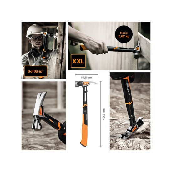 Молоток столярный XXL 22/16 FISKARS Молоток столярный XXL 22/16 FISKARS