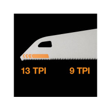 Ножовка по дереву PowerTooth 380мм 9 зубьев на дюйм FISKARS