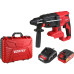 Аккум. перфоратор WORTEX CRH 1824-2 в чем. ALL1 XLT SET БЕСЩЕТ., 18 В, 2.6 Дж, 26 мм, 1х4 А*ч