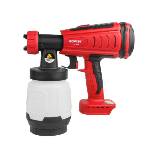 Аккум. краскораспылитель WORTEX CPS 1808 в кор. ALL1 XLT SOLO БЕСЩЁТ.ДВИГ., 18В, 1000 мл/мин, 0.8 л Аккум. краскораспылитель WORTEX CPS 1808 в кор. ALL1 XLT SOLO БЕСЩЁТ.ДВИГ., 18В, 1000 мл/мин, 0.8 л