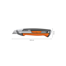 Нож с выдвижным, сменным лезвием18мм CarbonMax FISKARS
