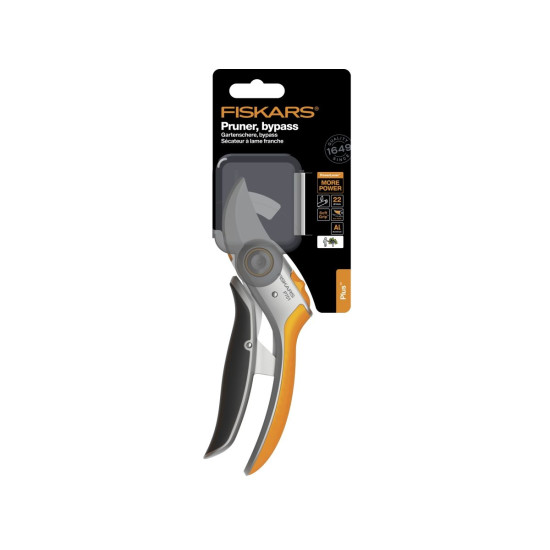 Секатор плоскостной металлический FISKARS Plus PowerLever P751 Секатор плоскостной металлический FISKARS Plus PowerLever P751